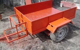 Прицеп для мотоблока своими руками размеры