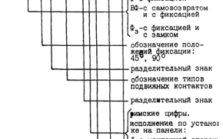 Переключатель обозначение на схеме гост