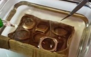 Снять позолоту с часов в домашних условиях