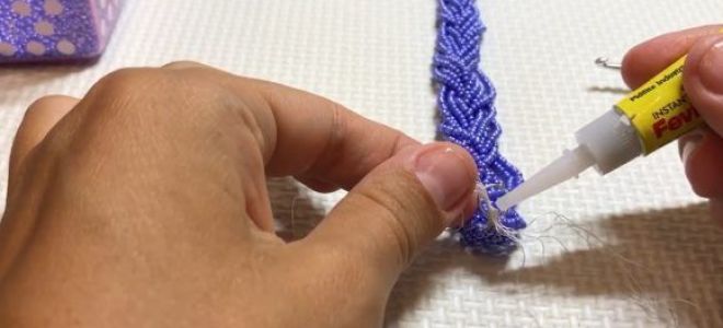 Схема плетения браслета из бисера для начинающих