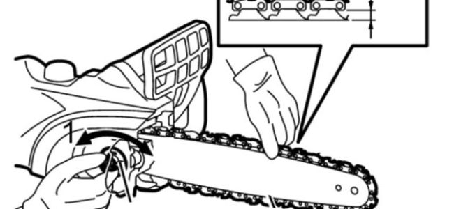 Правильная установка цепи на бензопилу