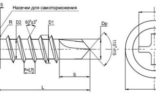 Саморез кровельный размеры гост