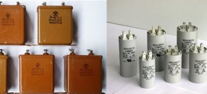 Подбор конденсатора по мощности двигателя