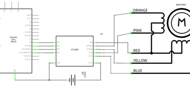 Шаговый двигатель схема подключения