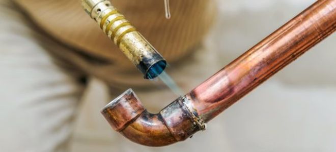 Ремонт пайки медной трубы