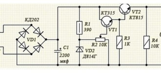 Схема автомобильного регулятора напряжения