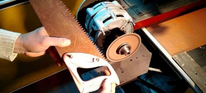 Как затачивают зубья пил для поперечной распиловки