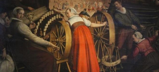 Примитивный ткацкий станок был изобретен в эпоху