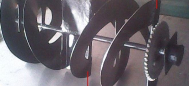 Самодельный шнековый снегоуборщик своими руками