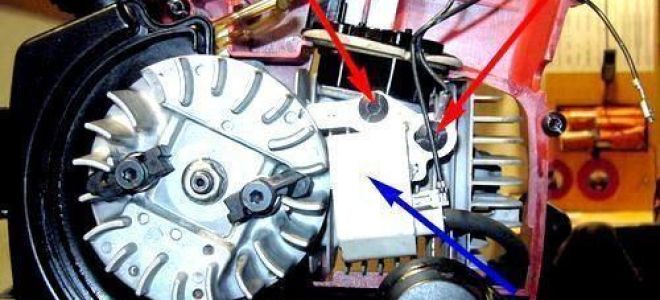 Как отрегулировать зажигание на бензопиле штиль 180